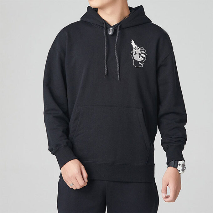 Sudadera con capucha gráfica Downtown “Negra”