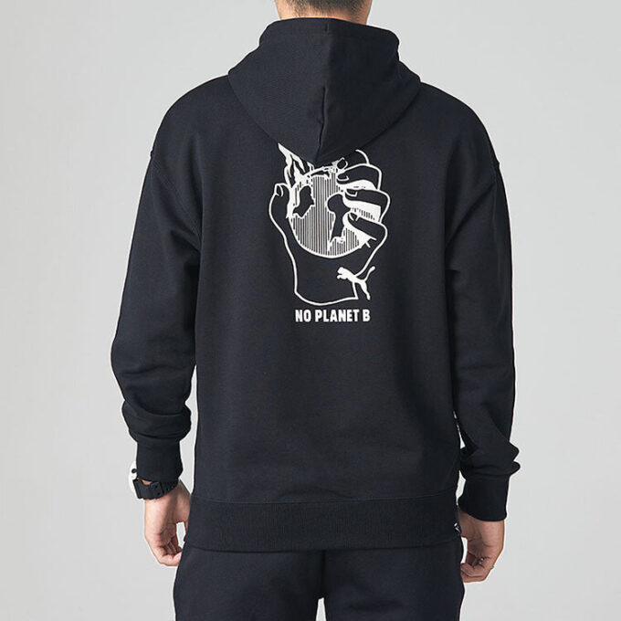 Sudadera con capucha gráfica Downtown “Negra”