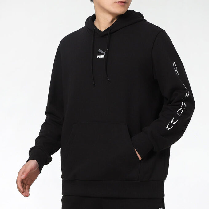 Sudadera con capucha gráfica “Negro y blanco”