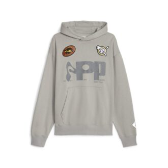Sudadera con capucha gráfica PUMA x PERKS AND MINI “Gris hormigón”