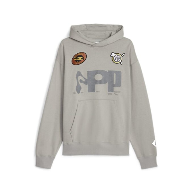 Sudadera con capucha gráfica PUMA x PERKS AND MINI “Gris hormigón”