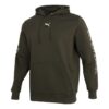 Sudadera con capucha gráfica “Verde oliva y blanco”