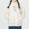 Sudadera con capucha holgada con gráfico “White” (WMNS)