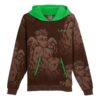 Sudadera con capucha Hoops x LAFrance “Marrón Verde”