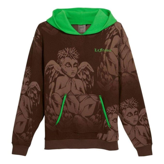 Sudadera con capucha Hoops x LAFrance “Marrón Verde”