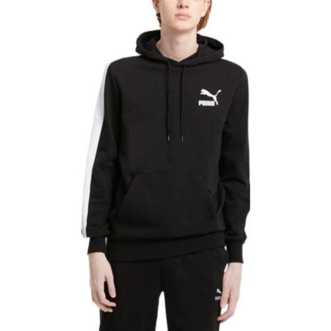 Sudadera con capucha icónica T7 “Negro y blanco”