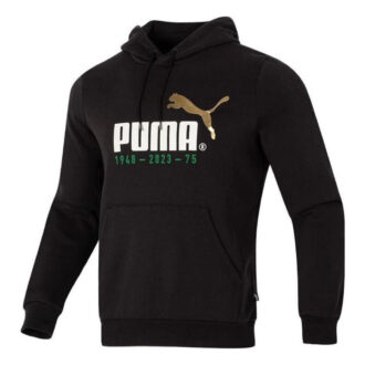 Sudadera con capucha informal con logo estampado “Negro y blanco”