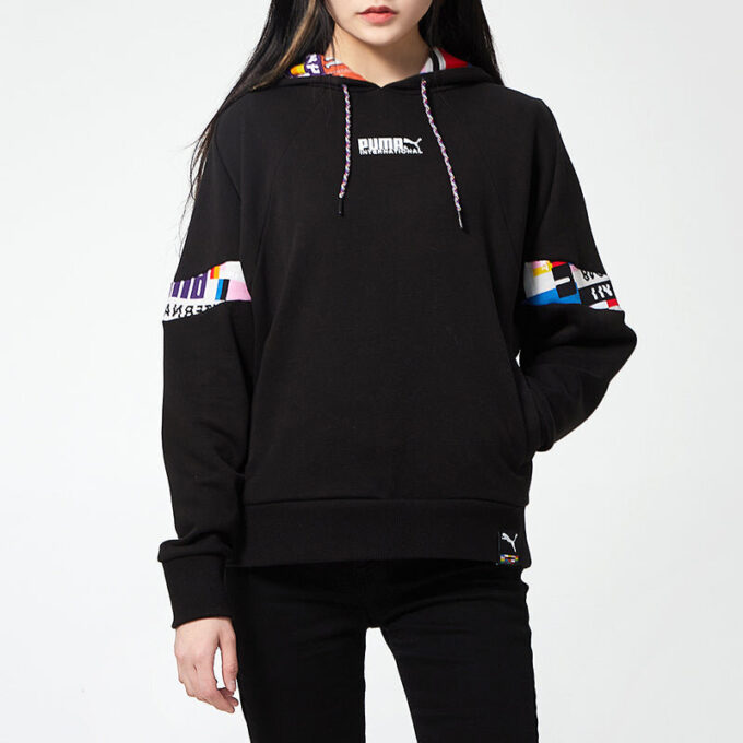 Sudadera con capucha internacional “Black White” (WMNS)