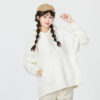 Sudadera con capucha invernal blanca (WMNS)