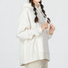 Sudadera con capucha invernal blanca (WMNS)