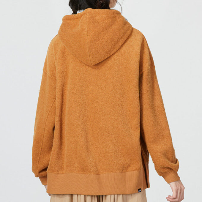 Sudadera con capucha invernal marrón (WMNS)