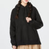 Sudadera con capucha invernal (mujeres) “Negra”