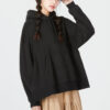 Sudadera con capucha invernal (mujeres) “Negra”