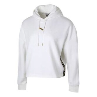 Sudadera con capucha Metallic Nights “White Gold” (Mujeres)