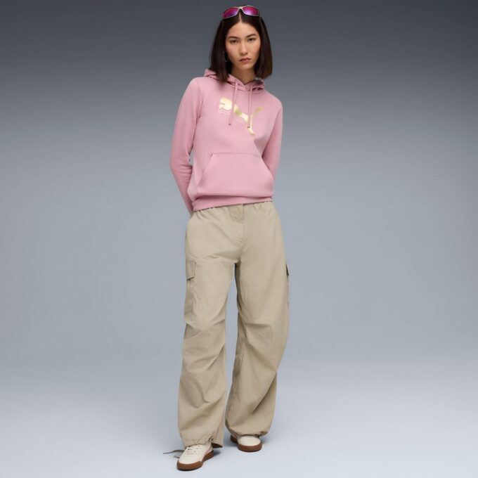 Sudadera con capucha metálica para mujer Sudadera con capucha metálica para mujer