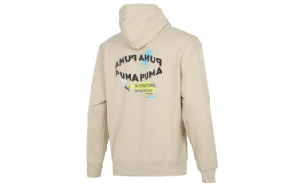 Sudadera con capucha oversize con logo gráfico “Beige”