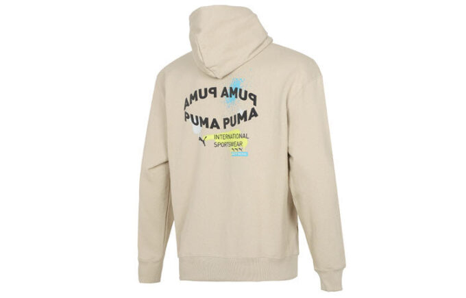 Sudadera con capucha oversize con logo gráfico “Beige”
