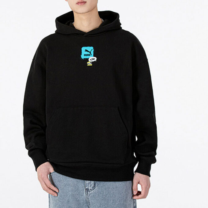Sudadera con capucha oversize con logo gráfico “Black”