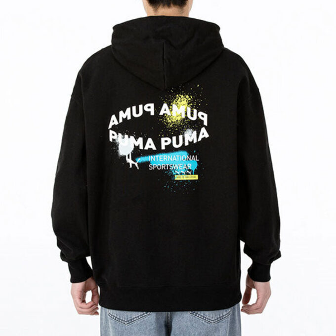 Sudadera con capucha oversize con logo gráfico “Black”