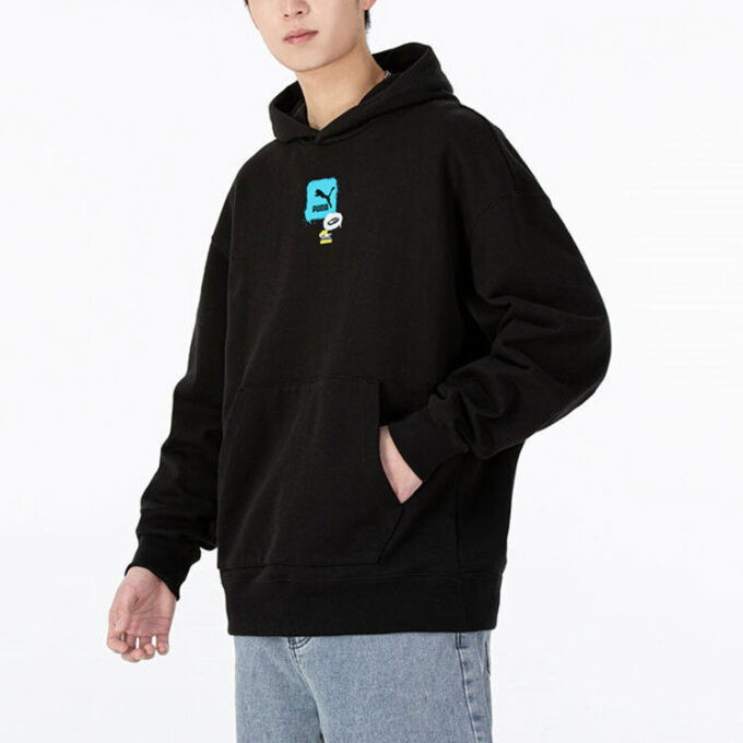 Sudadera con capucha oversize con logo gráfico “Black”