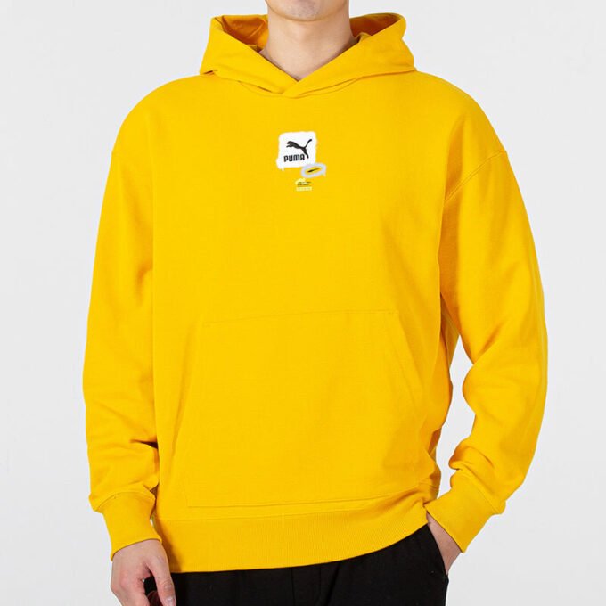 Sudadera con capucha oversize con logotipo gráfico “Amarillo”