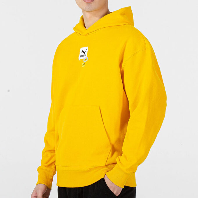 Sudadera con capucha oversize con logotipo gráfico “Amarillo”