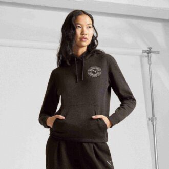 Sudadera con capucha para mujer con emblema gráfico
