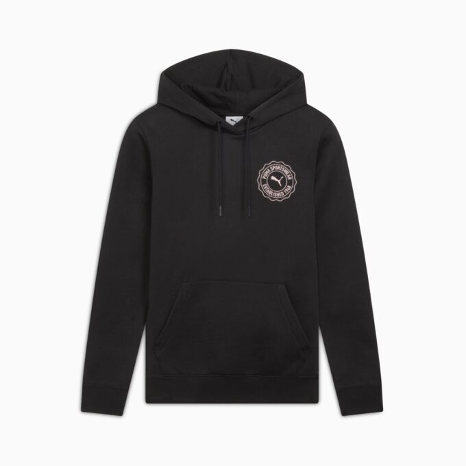 Sudadera con capucha para mujer con emblema gráfico Sudadera con capucha para mujer con emblema gráfico