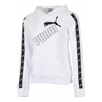 Sudadera con capucha polar amplificada (mujeres) “Blanco y negro”