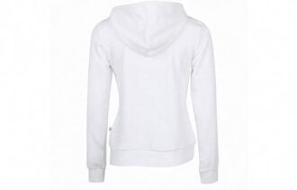 Sudadera con capucha polar amplificada (mujeres) “Blanco y negro”