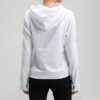 Sudadera con capucha polar amplificada (mujeres) “Blanco y negro”