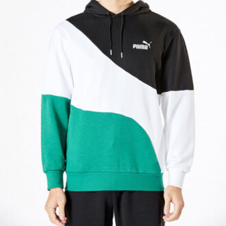 Sudadera con capucha Power Cat “Verde azulado”