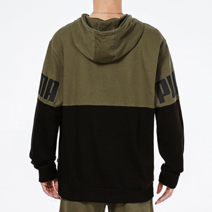 Sudadera con capucha Power Colorbloc “Verde”