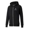 Sudadera con capucha PUMA x BMW M Motorsport de corte regular y cremallera completa en negro y blanco