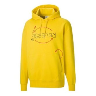 Sudadera con capucha PUMA x Michael Lau con gráfico inverso “Amarillo”