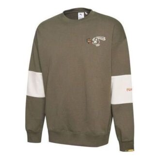 Sudadera con capucha PUMA x Randomevent “Verde oliva y blanco”