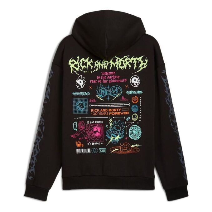 Sudadera con capucha PUMA x RICK AND MORTY “Negra”