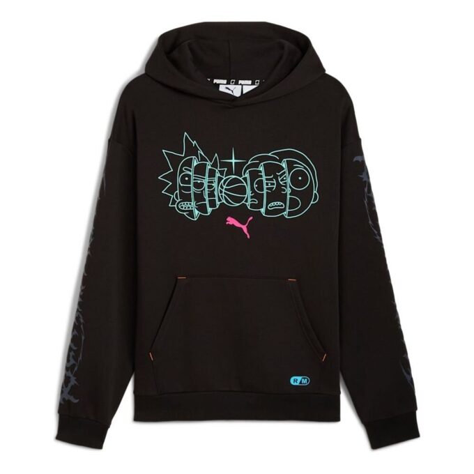 Sudadera con capucha PUMA x RICK AND MORTY “Negra”