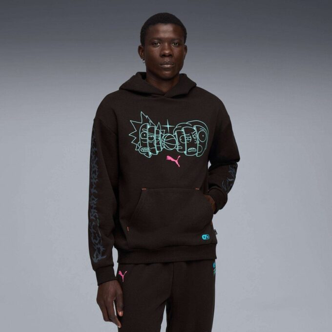 Sudadera con capucha PUMA x RICK AND MORTY para hombre Sudadera con capucha PUMA x RICK AND MORTY para hombre