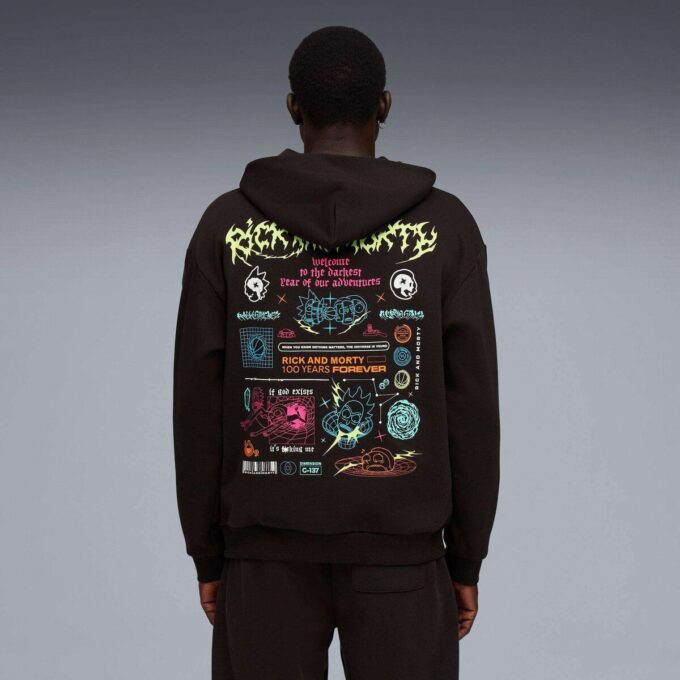 Sudadera con capucha PUMA x RICK AND MORTY para hombre Sudadera con capucha PUMA x RICK AND MORTY para hombre