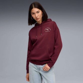 Sudadera con capucha relajada de clase para mujer