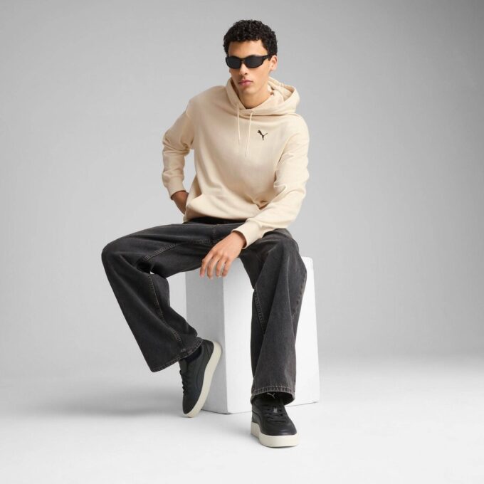 Sudadera con capucha relajada para hombre WARDROBE ESSENTIALS Sudadera con capucha relajada para hombre WARDROBE ESSENTIALS