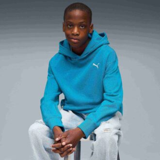 Sudadera con capucha relajada para niños grandes con elementos esenciales de armario