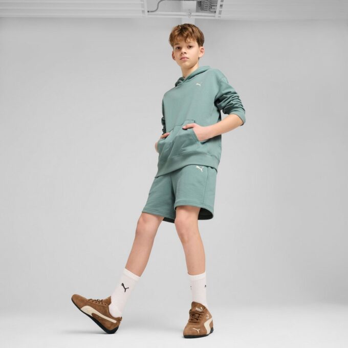 Sudadera con capucha relajada para niños grandes con elementos esenciales de armario Sudadera con capucha relajada para niños grandes con elementos esenciales de armario