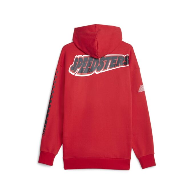 Sudadera con capucha Scuderia Ferrari Race Garage Crews “Rosso Corsa”