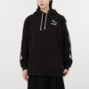 Sudadera con capucha Sherpa para mujer, color blanco y negro