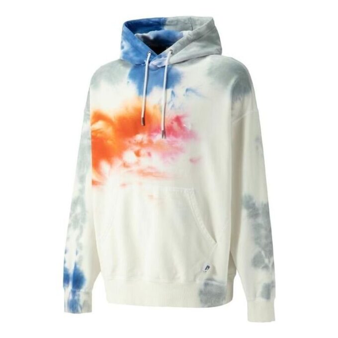 Sudadera con capucha tie-dye MMQ “blanca”
