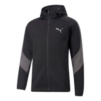 Sudadera con capucha y cremallera completa Evostripe “Negra”