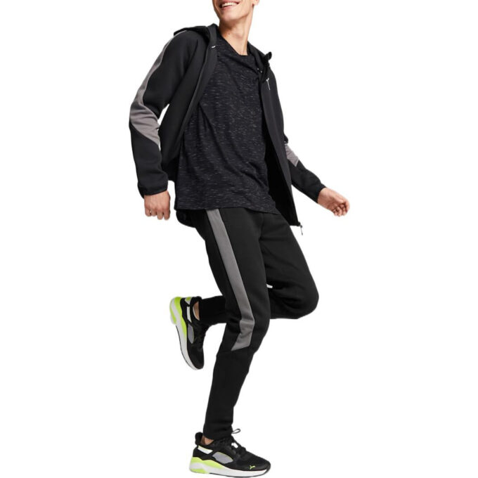 Sudadera con capucha y cremallera completa Evostripe “Negra”