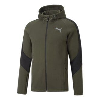 Sudadera con capucha y cremallera completa Evostripe “Verde”